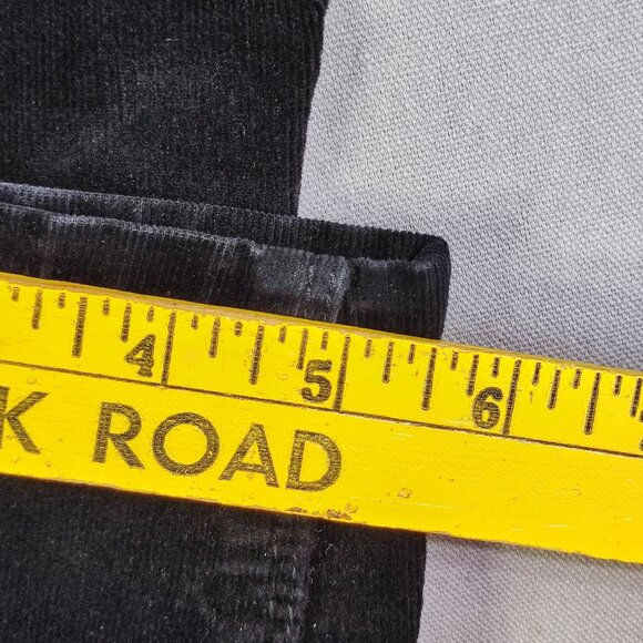 Buffalo Iron corduroy pants women's size 8X32 black mid-rise slim fit - Picture 11 of 11